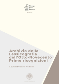 Filologia moderna e dei testi a stampa n. 1 2025 - Cover